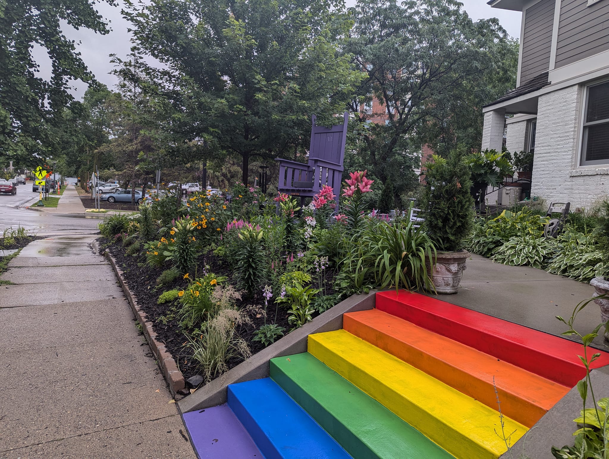 Uptown Minneapolis Rainbow Sidewalk